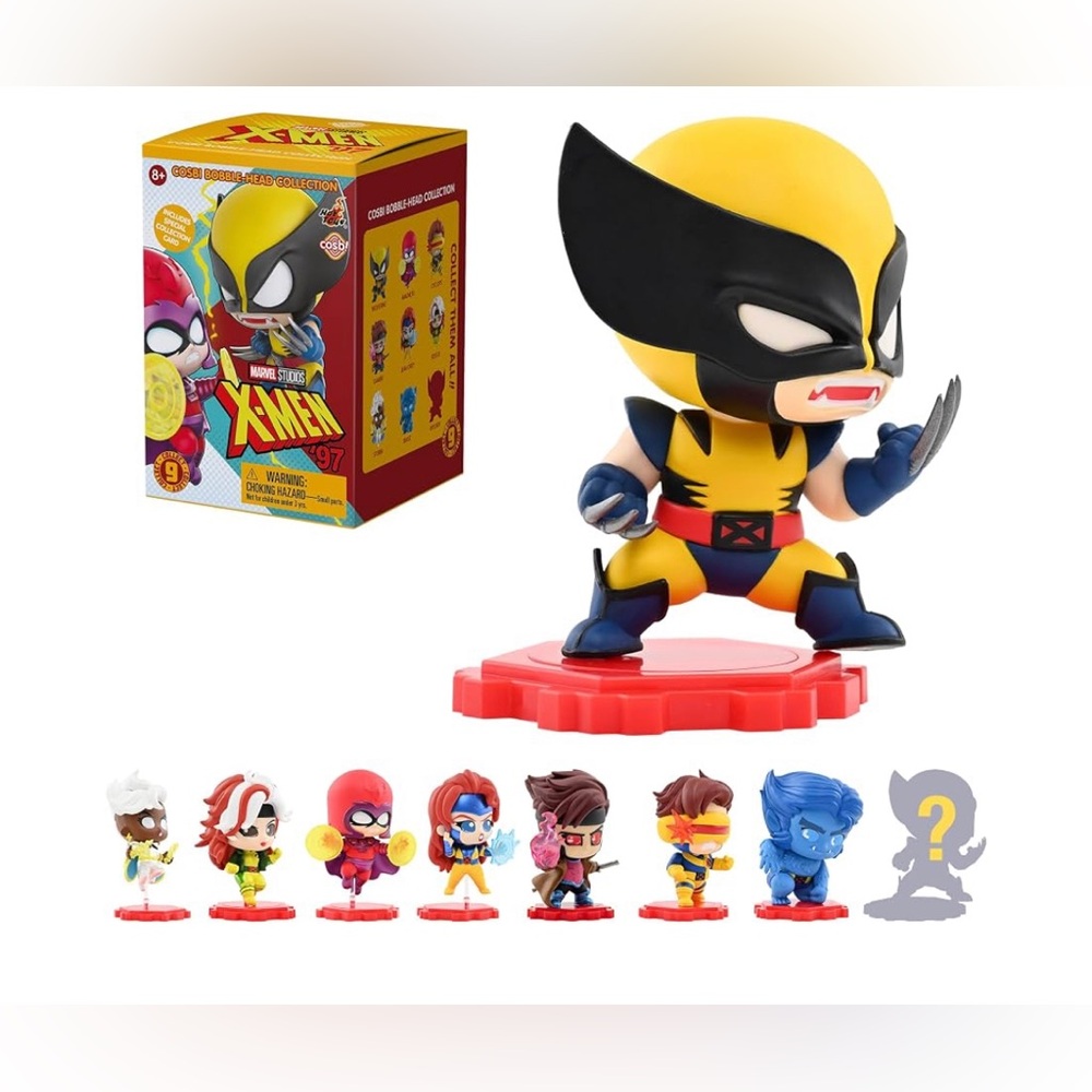 YuMe X-Men 97 Blind Box Collectible Cosbi Bobble Head Mini Figure & Accessories